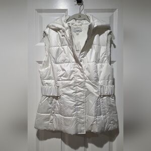 New York & Co. Women's White Puffer Vest
